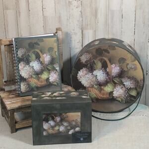 Stunning Watercolor Hydrangea 3-Pc Gift Set from Tri-Coastal Design